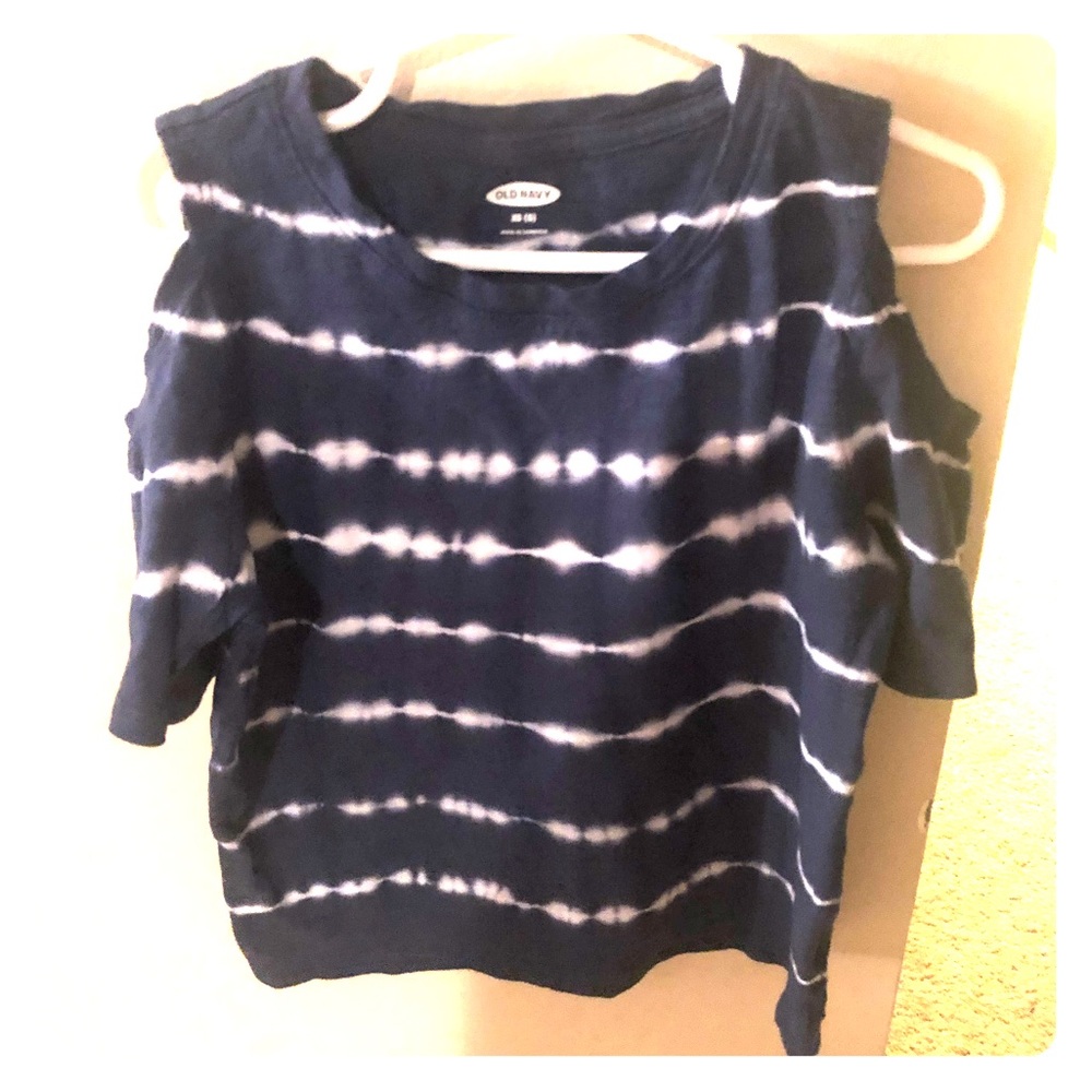 Tie Died cold shoulder shirt